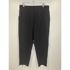 LL Bean Venture Stretch Womens L Pants Black Performance Travel Hiking UPF50